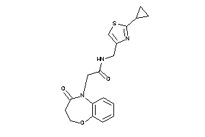 N-[(2-cyclopropylthiazol-4-yl)methyl]-2-(4-keto-2,3-dihydro-1,5-benzoxazepin-5-yl)acetamide
