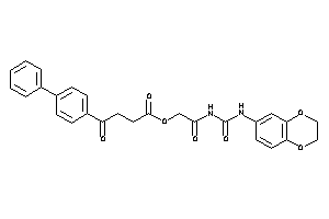 4-keto-4-(4-phenylphenyl)butyric Acid [2-(2,3-dihydro-1,4-benzodioxin-6-ylcarbamoylamino)-2-keto-ethyl] Ester