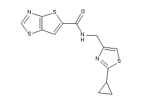 N-[(2-cyclopropylthiazol-4-yl)methyl]thieno[2,3-d]thiazole-5-carboxamide