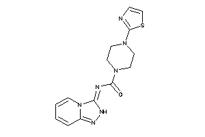 Image of 4-thiazol-2-yl-N-(2H-[1,2,4]triazolo[4,3-a]pyridin-3-ylidene)piperazine-1-carboxamide