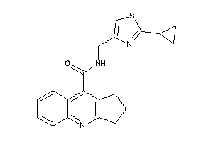 Image of N-[(2-cyclopropylthiazol-4-yl)methyl]-2,3-dihydro-1H-cyclopenta[b]quinoline-9-carboxamide