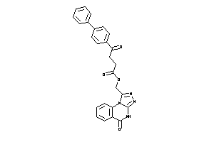 Image of 4-keto-4-(4-phenylphenyl)butyric Acid (5-keto-4H-[1,2,4]triazolo[4,3-a]quinazolin-1-yl)methyl Ester