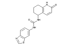 Image of 1-(1,3-benzothiazol-6-yl)-3-(2-keto-5,6,7,8-tetrahydro-1H-quinolin-5-yl)urea