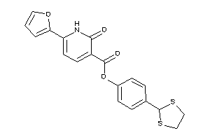 Image of 6-(2-furyl)-2-keto-1H-pyridine-3-carboxylic Acid [4-(1,3-dithiolan-2-yl)phenyl] Ester