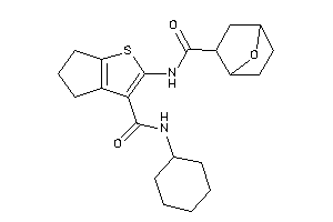 Image of N-[3-(cyclohexylcarbamoyl)-5,6-dihydro-4H-cyclopenta[b]thiophen-2-yl]-7-oxabicyclo[2.2.1]heptane-5-carboxamide