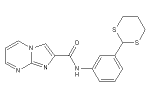 Image of N-[3-(1,3-dithian-2-yl)phenyl]imidazo[1,2-a]pyrimidine-2-carboxamide