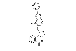Image of 3-[(5-keto-4H-[1,2,4]triazolo[4,3-a]quinazolin-1-yl)methyl]-6-phenyl-thieno[2,3-d]pyrimidin-4-one