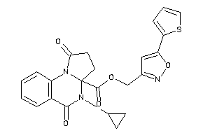 4-cyclopropyl-1,5-diketo-2,3-dihydropyrrolo[1,2-a]quinazoline-3a-carboxylic Acid [5-(2-thienyl)isoxazol-3-yl]methyl Ester