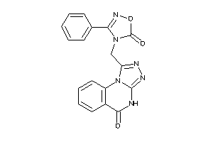 Image of 4-[(5-keto-4H-[1,2,4]triazolo[4,3-a]quinazolin-1-yl)methyl]-3-phenyl-1,2,4-oxadiazol-5-one