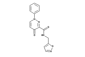 Image of N-(isoxazol-5-ylmethyl)-4-keto-1-phenyl-pyridazine-3-carboxamide