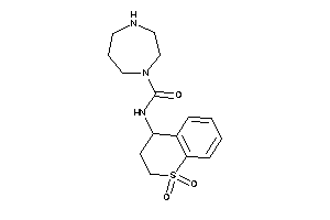 N-(1,1-diketo-3,4-dihydro-2H-thiochromen-4-yl)-1,4-diazepane-1-carboxamide