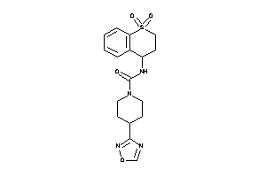 N-(1,1-diketo-3,4-dihydro-2H-thiochromen-4-yl)-4-(1,2,4-oxadiazol-3-yl)piperidine-1-carboxamide