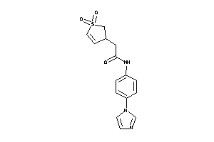 2-(1,1-diketo-2,3-dihydrothiophen-3-yl)-N-(4-imidazol-1-ylphenyl)acetamide