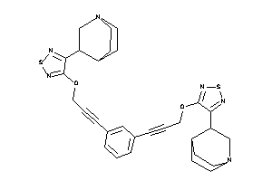 3-quinuclidin-3-yl-4-[3-[3-[3-[(4-quinuclidin-3-yl-1,2,5-thiadiazol-3-yl)oxy]prop-1-ynyl]phenyl]prop-2-ynoxy]-1,2,5-thiadiazole
