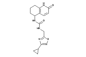 1-[(3-cyclopropyl-1,2,4-oxadiazol-5-yl)methyl]-3-(2-keto-5,6,7,8-tetrahydro-1H-quinolin-5-yl)urea
