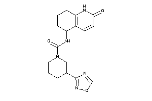 N-(2-keto-5,6,7,8-tetrahydro-1H-quinolin-5-yl)-3-(1,2,4-oxadiazol-3-yl)piperidine-1-carboxamide