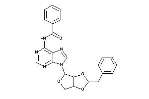 Image of N-[9-(2-benzyl-3a,4,6,6a-tetrahydrofuro[3,4-d][1,3]dioxol-4-yl)purin-6-yl]benzamide