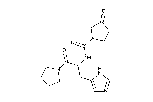 N-[1-(1H-imidazol-5-ylmethyl)-2-keto-2-pyrrolidino-ethyl]-3-keto-cyclopentanecarboxamide