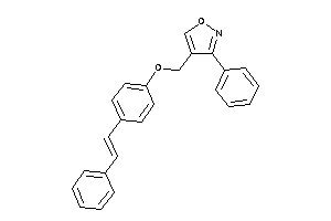3-phenyl-4-[(4-styrylphenoxy)methyl]isoxazole