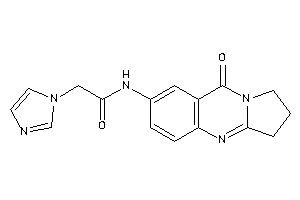 2-imidazol-1-yl-N-(9-keto-2,3-dihydro-1H-pyrrolo[2,1-b]quinazolin-7-yl)acetamide