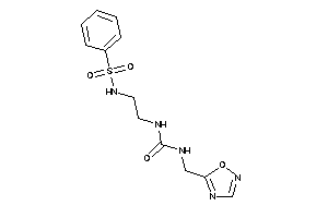 1-[2-(benzenesulfonamido)ethyl]-3-(1,2,4-oxadiazol-5-ylmethyl)urea