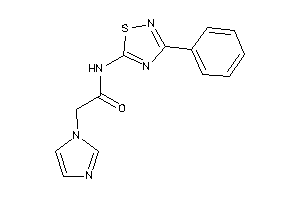 Image of 2-imidazol-1-yl-N-(3-phenyl-1,2,4-thiadiazol-5-yl)acetamide