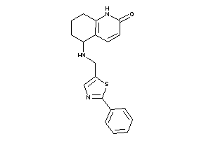 Image of 5-[(2-phenylthiazol-5-yl)methylamino]-5,6,7,8-tetrahydro-1H-quinolin-2-one