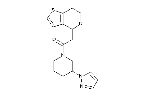 2-(6,7-dihydro-4H-thieno[3,2-c]pyran-4-yl)-1-(3-pyrazol-1-ylpiperidino)ethanone