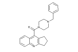 Image of (4-benzylpiperazino)-(2,3-dihydro-1H-cyclopenta[b]quinolin-9-yl)methanone