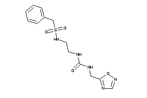 1-[2-(benzylsulfonylamino)ethyl]-3-(1,2,4-oxadiazol-5-ylmethyl)urea