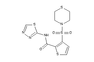 Image of N-(1,3,4-thiadiazol-2-yl)-3-thiomorpholinosulfonyl-thiophene-2-carboxamide