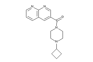 Image of (4-cyclobutylpiperazino)-(1,8-naphthyridin-3-yl)methanone