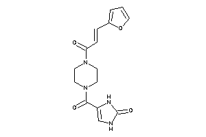 4-[4-[3-(2-furyl)acryloyl]piperazine-1-carbonyl]-4-imidazolin-2-one