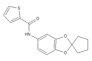 Image of N-spiro[1,3-benzodioxole-2,1'-cyclopentane]-5-ylthiophene-2-carboxamide