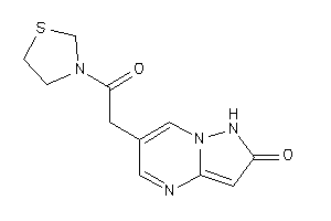 6-(2-keto-2-thiazolidin-3-yl-ethyl)-1H-pyrazolo[1,5-a]pyrimidin-2-one