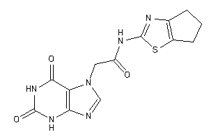 N-(5,6-dihydro-4H-cyclopenta[d]thiazol-2-yl)-2-(2,6-diketo-3H-purin-7-yl)acetamide