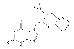 N-benzyl-N-cyclopropyl-2-(2,6-diketo-3H-purin-7-yl)acetamide