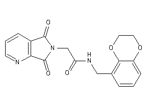 Image of N-(2,3-dihydro-1,4-benzodioxin-5-ylmethyl)-2-(5,7-diketopyrrolo[3,4-b]pyridin-6-yl)acetamide