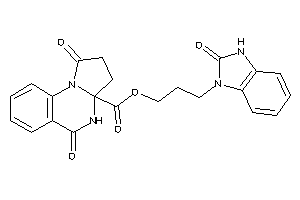 Image of 1,5-diketo-3,4-dihydro-2H-pyrrolo[1,2-a]quinazoline-3a-carboxylic Acid 3-(2-keto-3H-benzimidazol-1-yl)propyl Ester