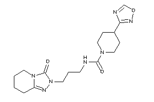 N-[3-(3-keto-5,6,7,8-tetrahydro-[1,2,4]triazolo[4,3-a]pyridin-2-yl)propyl]-4-(1,2,4-oxadiazol-3-yl)piperidine-1-carboxamide