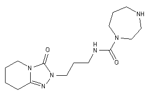 Image of N-[3-(3-keto-5,6,7,8-tetrahydro-[1,2,4]triazolo[4,3-a]pyridin-2-yl)propyl]-1,4-diazepane-1-carboxamide