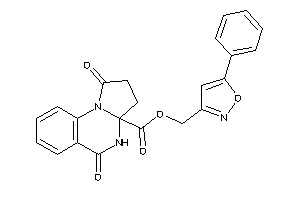 1,5-diketo-3,4-dihydro-2H-pyrrolo[1,2-a]quinazoline-3a-carboxylic Acid (5-phenylisoxazol-3-yl)methyl Ester