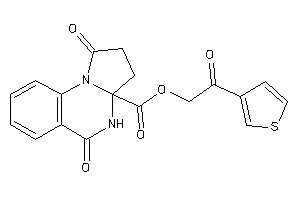 Image of 1,5-diketo-3,4-dihydro-2H-pyrrolo[1,2-a]quinazoline-3a-carboxylic Acid [2-keto-2-(3-thienyl)ethyl] Ester