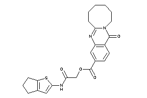 13-keto-6,7,8,9,10,11-hexahydroazocino[2,1-b]quinazoline-3-carboxylic Acid [2-(5,6-dihydro-4H-cyclopenta[b]thiophen-2-ylamino)-2-keto-ethyl] Ester