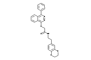 N-[2-(2,3-dihydro-1,4-benzodioxin-6-yl)ethyl]-2-[(4-phenylphthalazin-1-yl)thio]acetamide