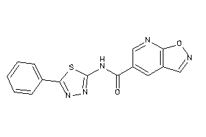 N-(5-phenyl-1,3,4-thiadiazol-2-yl)isoxazolo[5,4-b]pyridine-5-carboxamide