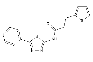 N-(5-phenyl-1,3,4-thiadiazol-2-yl)-3-(2-thienyl)propionamide