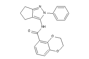 Image of N-(2-phenyl-5,6-dihydro-4H-cyclopenta[c]pyrazol-3-yl)-2,3-dihydro-1,4-benzodioxine-5-carboxamide