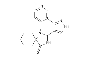 2-[3-(3-pyridyl)-1H-pyrazol-4-yl]-1,3-diazaspiro[4.5]decan-4-one