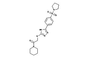 Image of 1-piperidino-2-[[5-(4-pyrrolidinosulfonylphenyl)-4H-1,2,4-triazol-3-yl]thio]ethanone